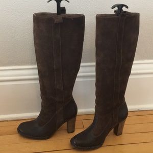 VINTAGE rare FRYE suede & leather boots